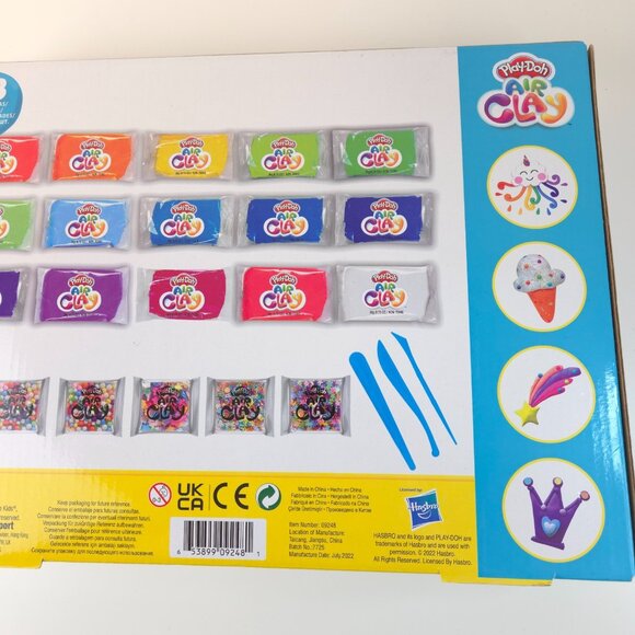 Play-Doh Air Clay Rainbow Glitz Bonanza 23 pcs New Sealed for Kids Fun Art - Picture 4 of 9